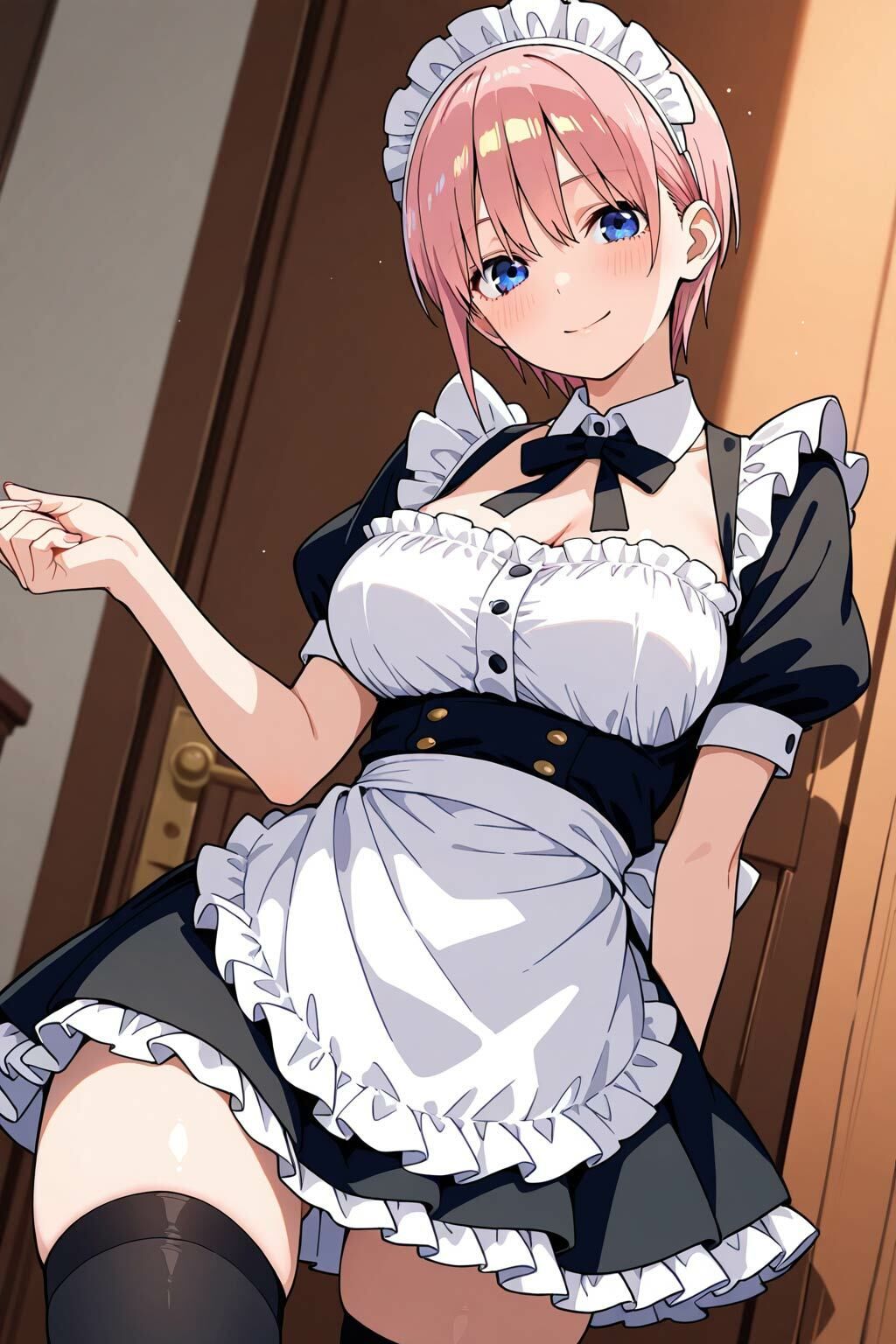 メイド姿の一花ちゃんが可愛すぎた件 サンプル画像1