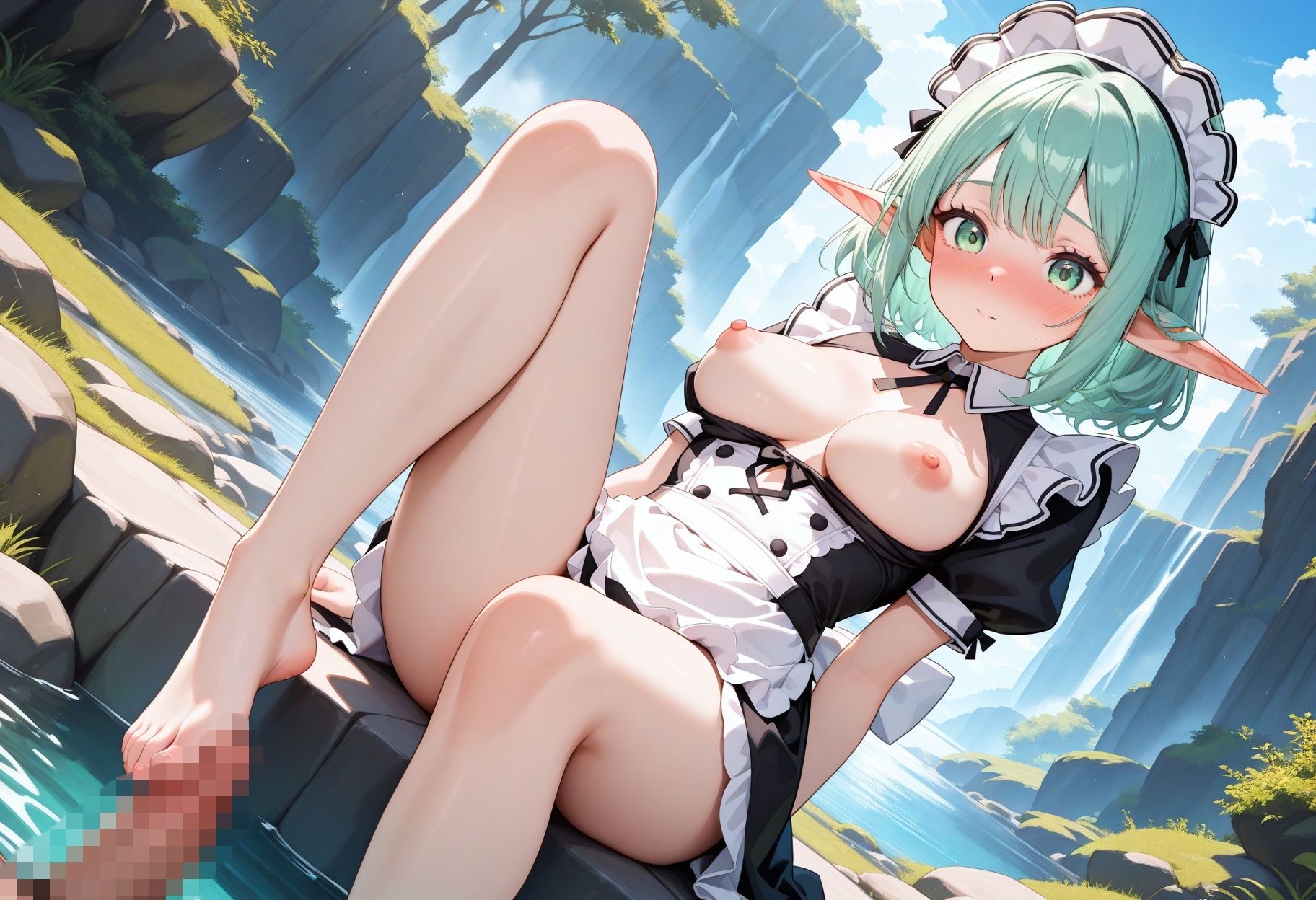 メイド服の淫乱エルフ 〜子宮に濃厚ザーメンぶっかけ孕ませ絶頂〜 サンプル画像5