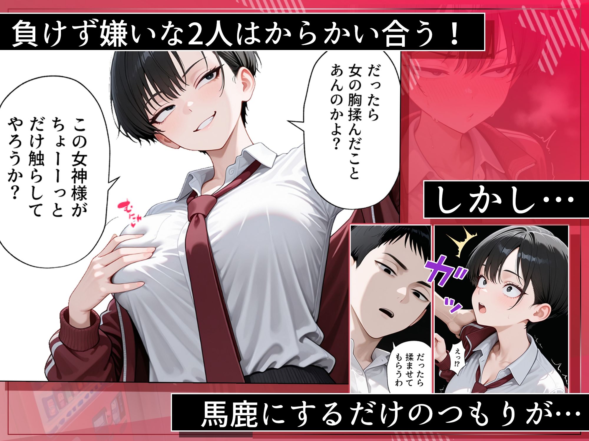 メス堕ちボーイッシュ〜負けず嫌いな幼馴染に女の快楽を教えてあげた〜 サンプル画像2