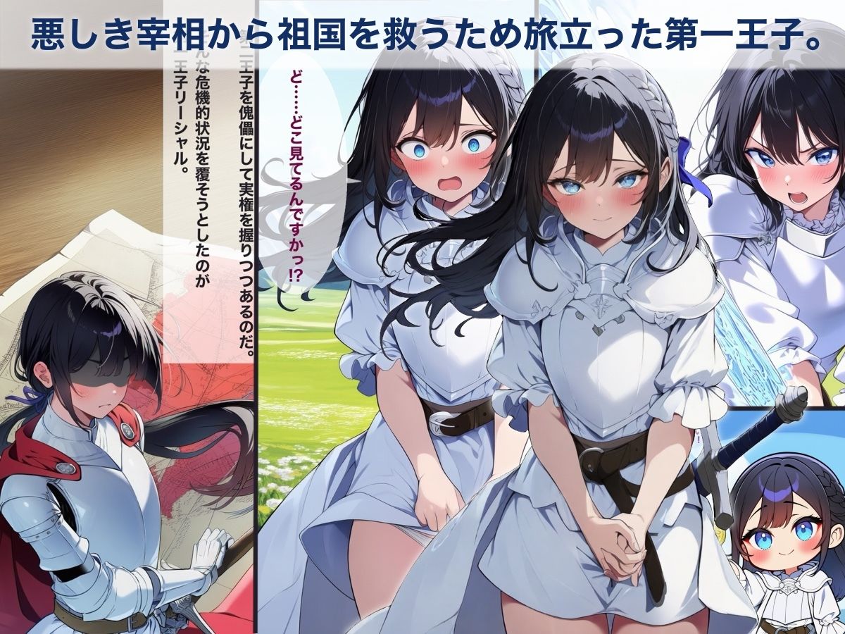 メス堕ち第一王子〜女装した王子の命を救うため、男の娘になるように調教する〜 サンプル画像1