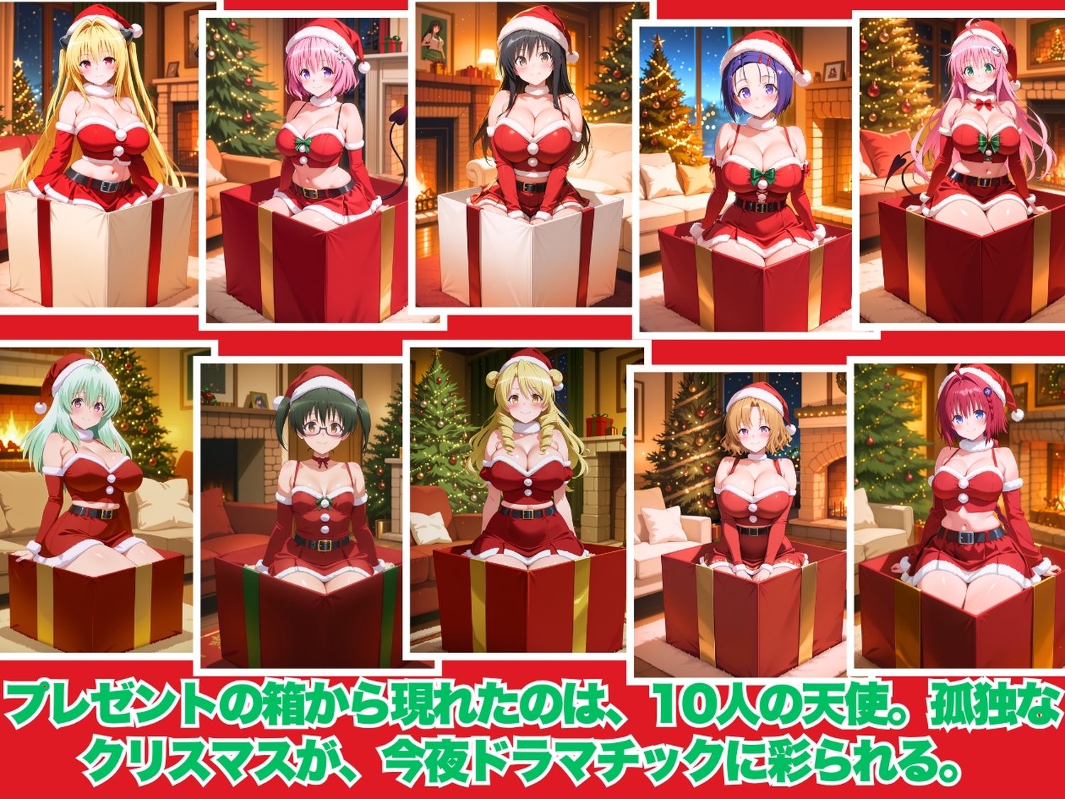 メリークリスマス（はーと） 今年は私たち全員で、あなたの童貞と精子全部いただき♪  〜ToL●VEる 編〜 サンプル画像1