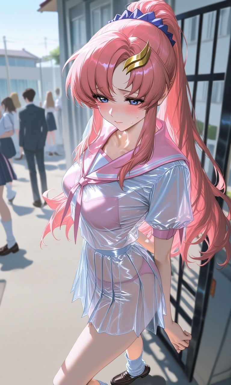 ラ〇ス・クライン  スケスケセーラー服でHな日常 サンプル画像1