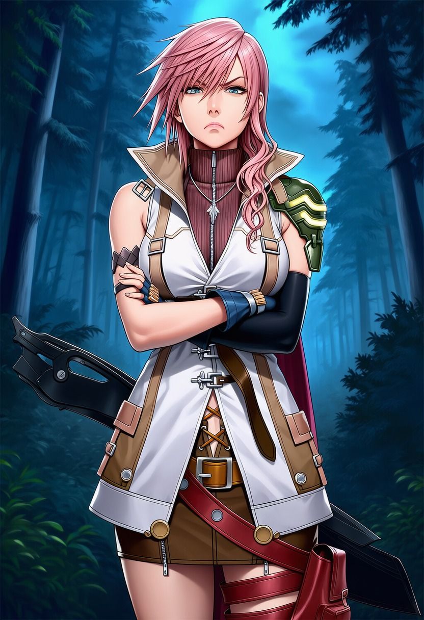 ライトニング（FF） vs ぬるぬる触手【苗床編】 サンプル画像1