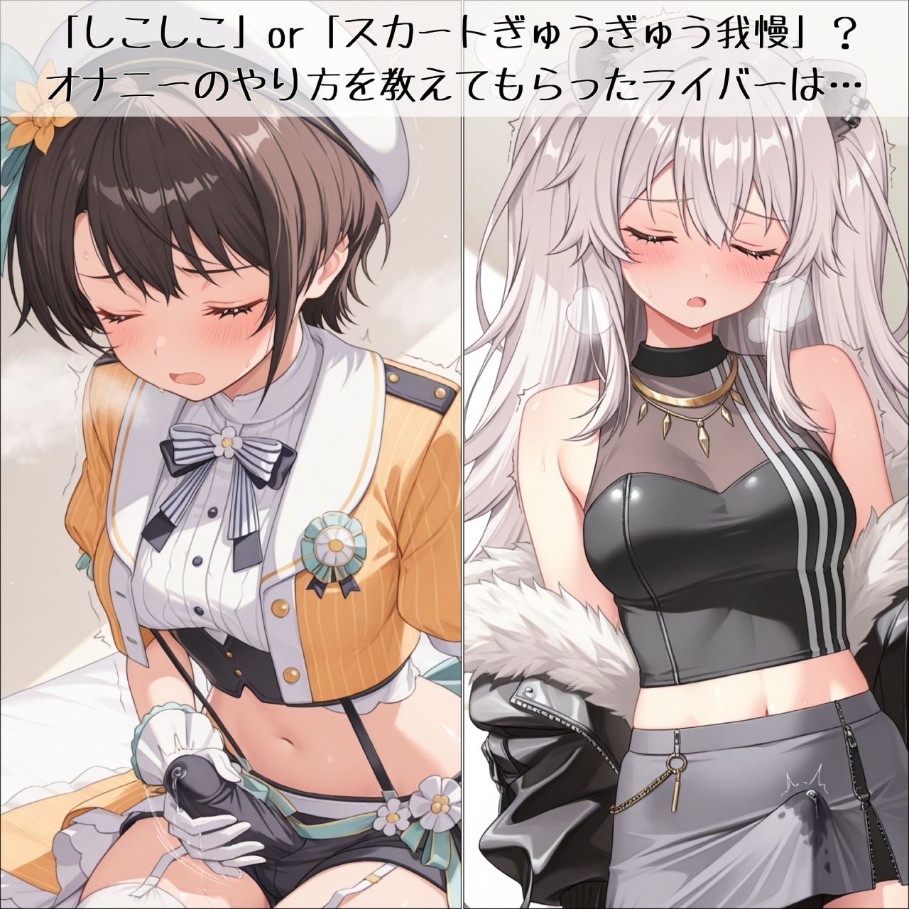 ライブ前に専属スタッフのあなたが「オナニー」の仕方を教えてしこしこが止まらなくなるVTuber サンプル画像5