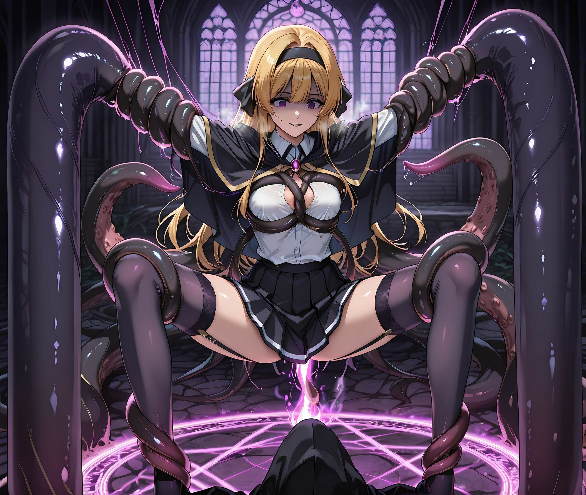 リアーナ魔力汚染悪堕ち・淫乱ビッチ化孕ませ サンプル画像4