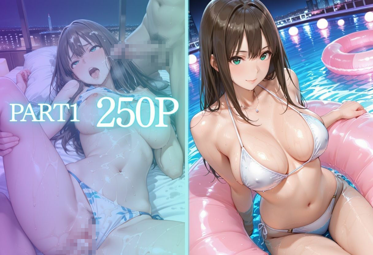 リフレッシュのはずが…ナイトプールでビキニ乱交SEX サンプル画像2
