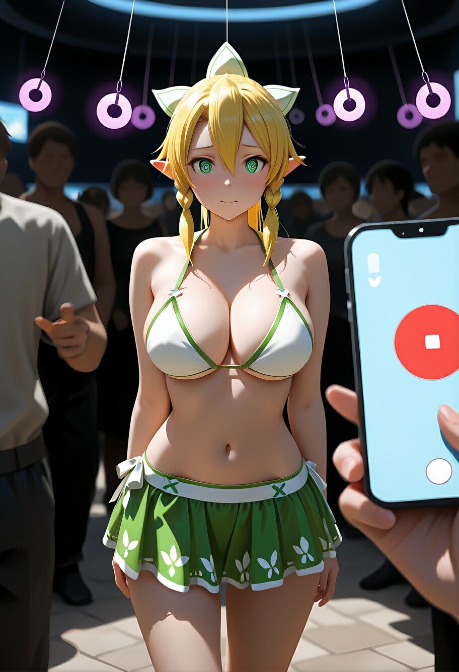 リー〇ァ 海辺の催●撮影会 〜チラ見せ誘惑にもう我慢できない〜 サンプル画像4