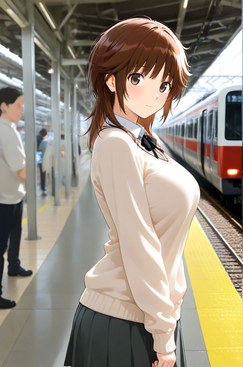 レ●プ専用電車に乗ってしまった梨穂子 前編 サンプル画像1