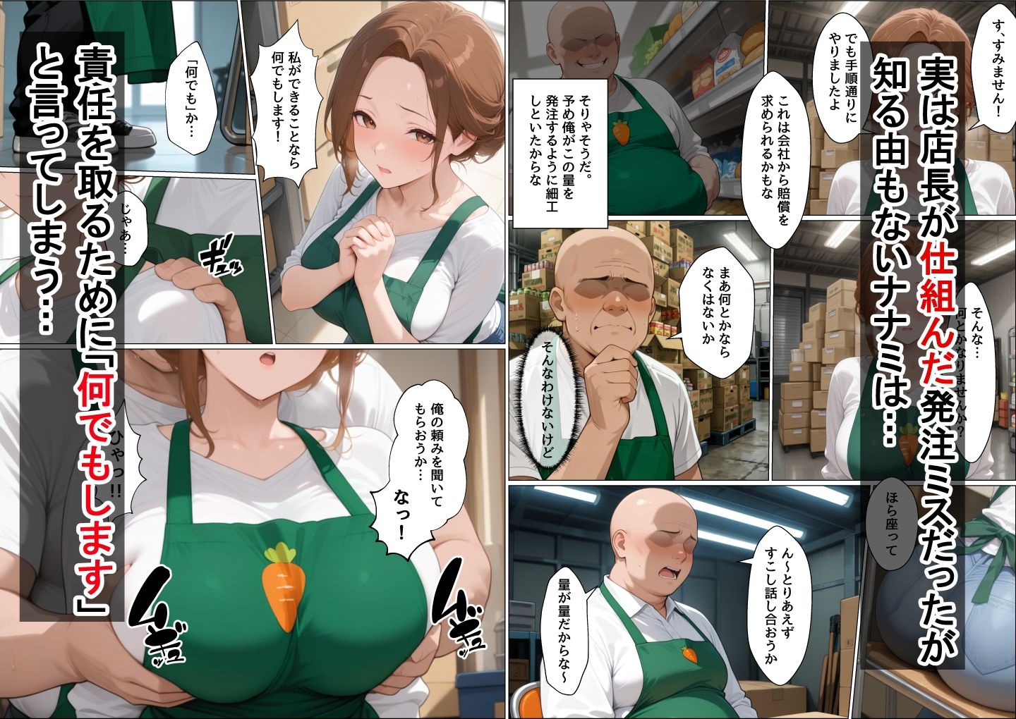 レスなパートの人妻が店長のデカチン中出しセックスにハマった話 サンプル画像3