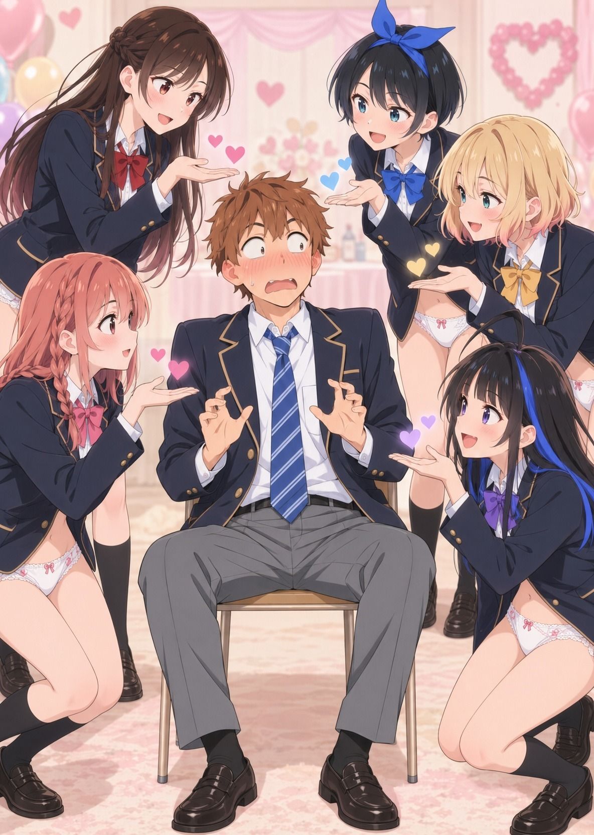 レンタル彼女達のパンチラ・おっぱいイラスト集 サンプル画像9