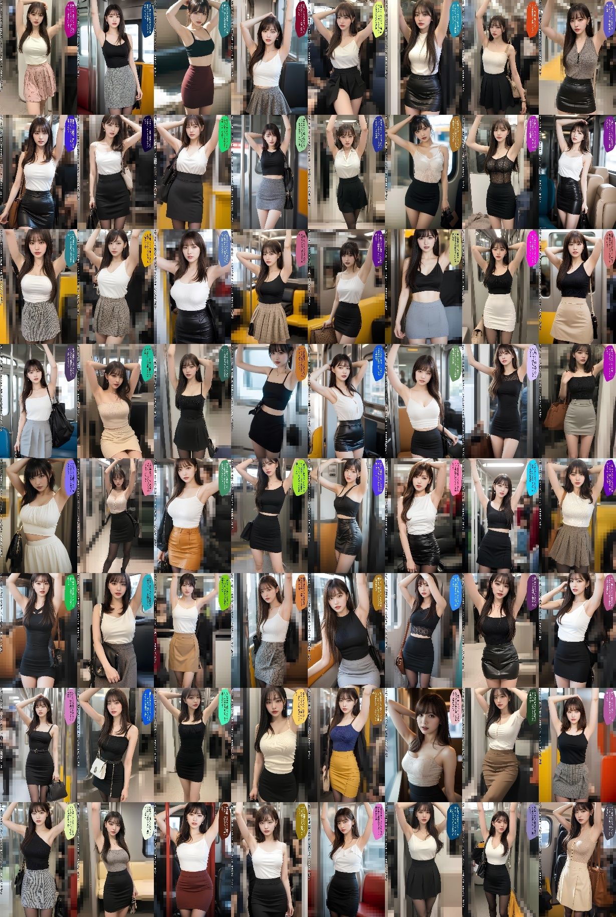 ワキミセ痴女電車 〜朝イチでヌかせてあげる〜 サンプル画像9