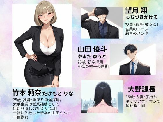 ワケあり新入社員が職場の先輩と濃厚SEXする話 サンプル画像1