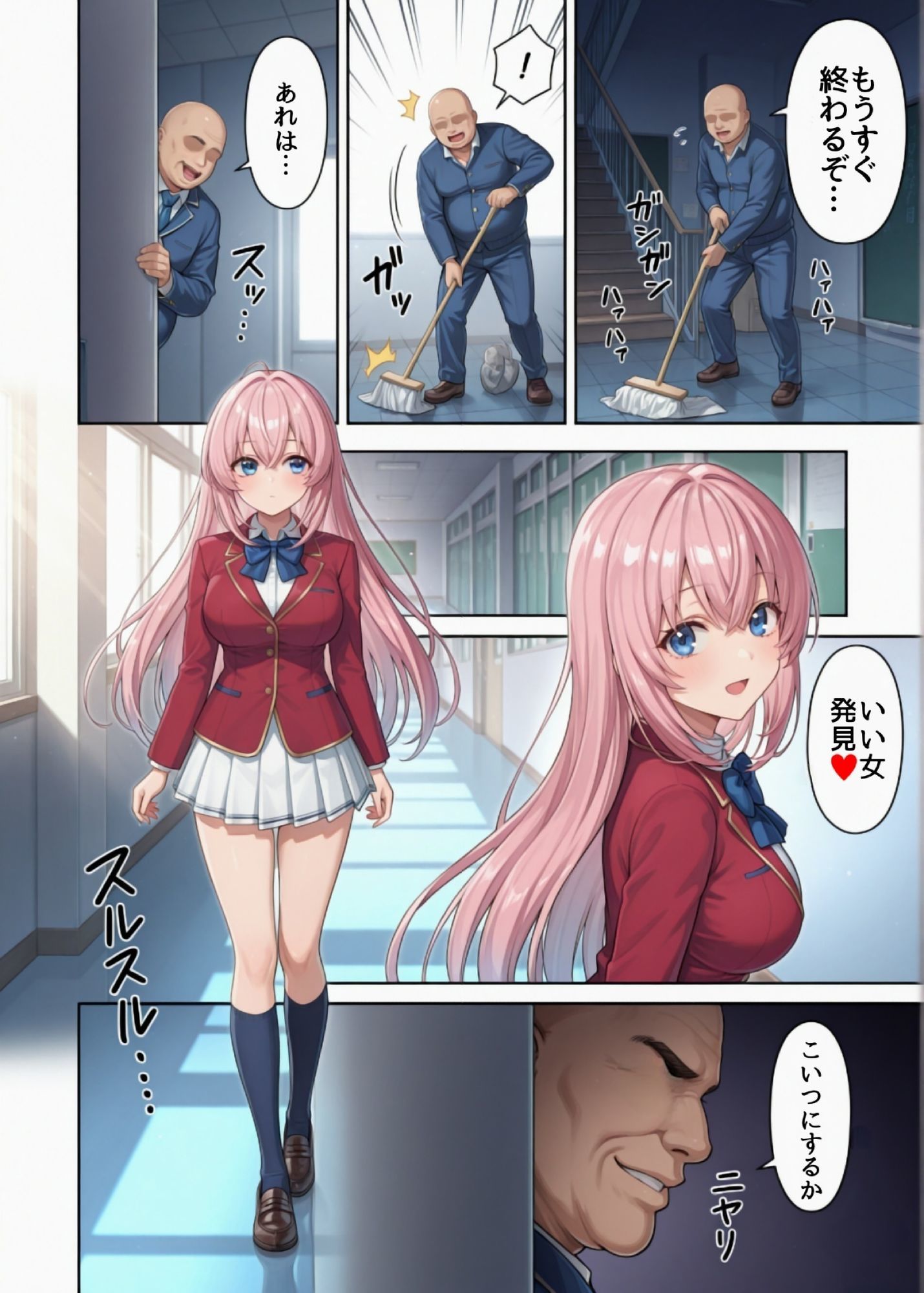 一之瀬帆波と催●おじさん 1＋2 サンプル画像1