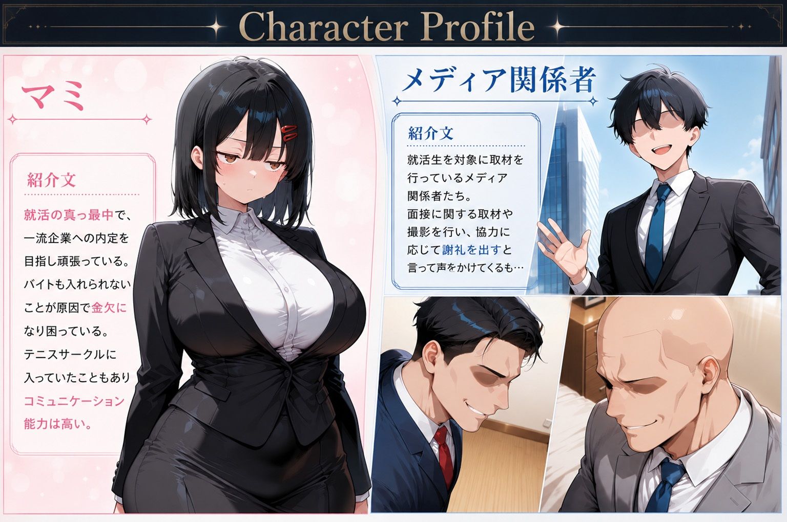 一流企業を目指す真面目な就活生女子がお金に負けて4Pハメ撮りSEXした話 サンプル画像1