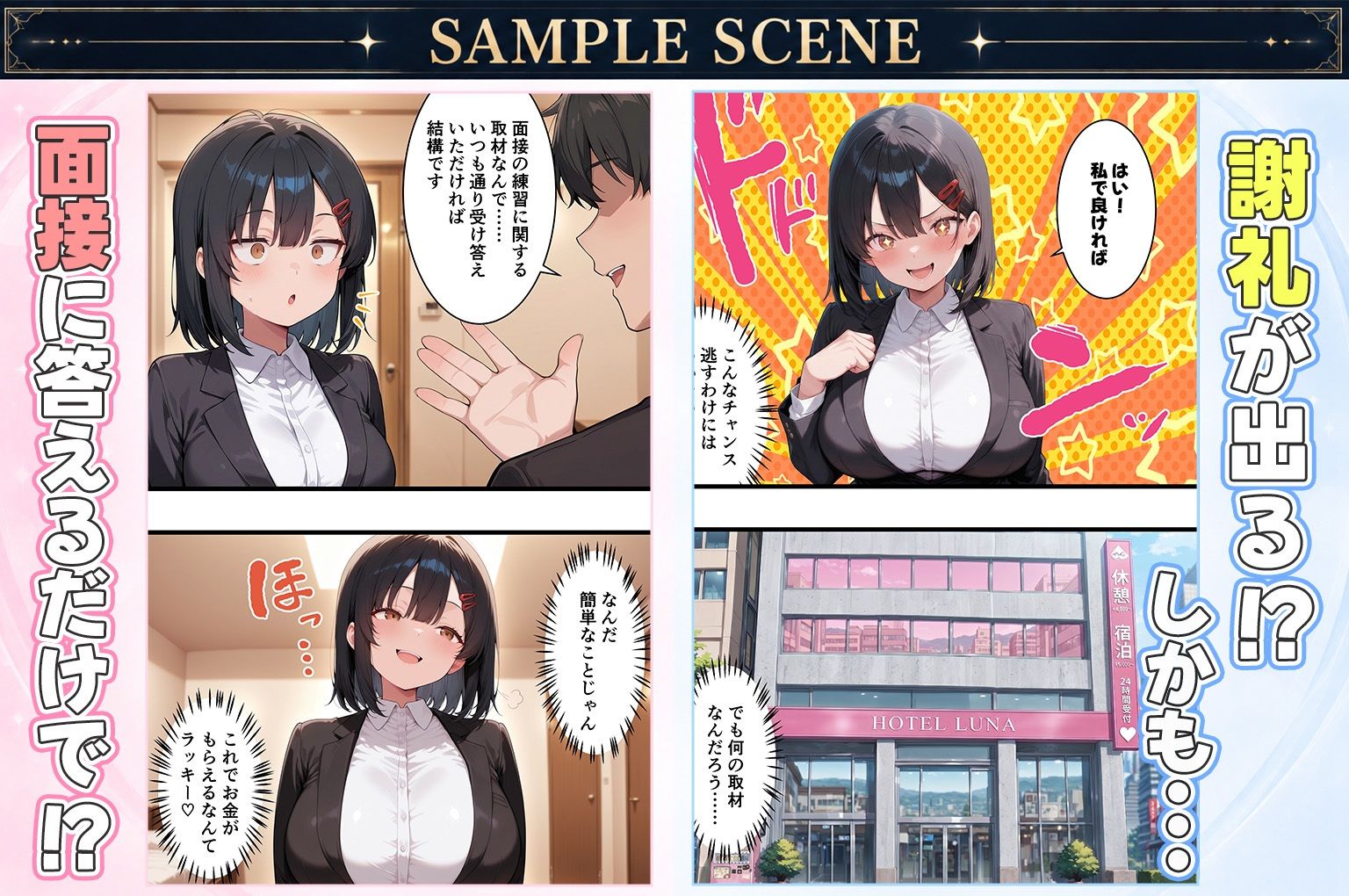 一流企業を目指す真面目な就活生女子がお金に負けて4Pハメ撮りSEXした話 サンプル画像3