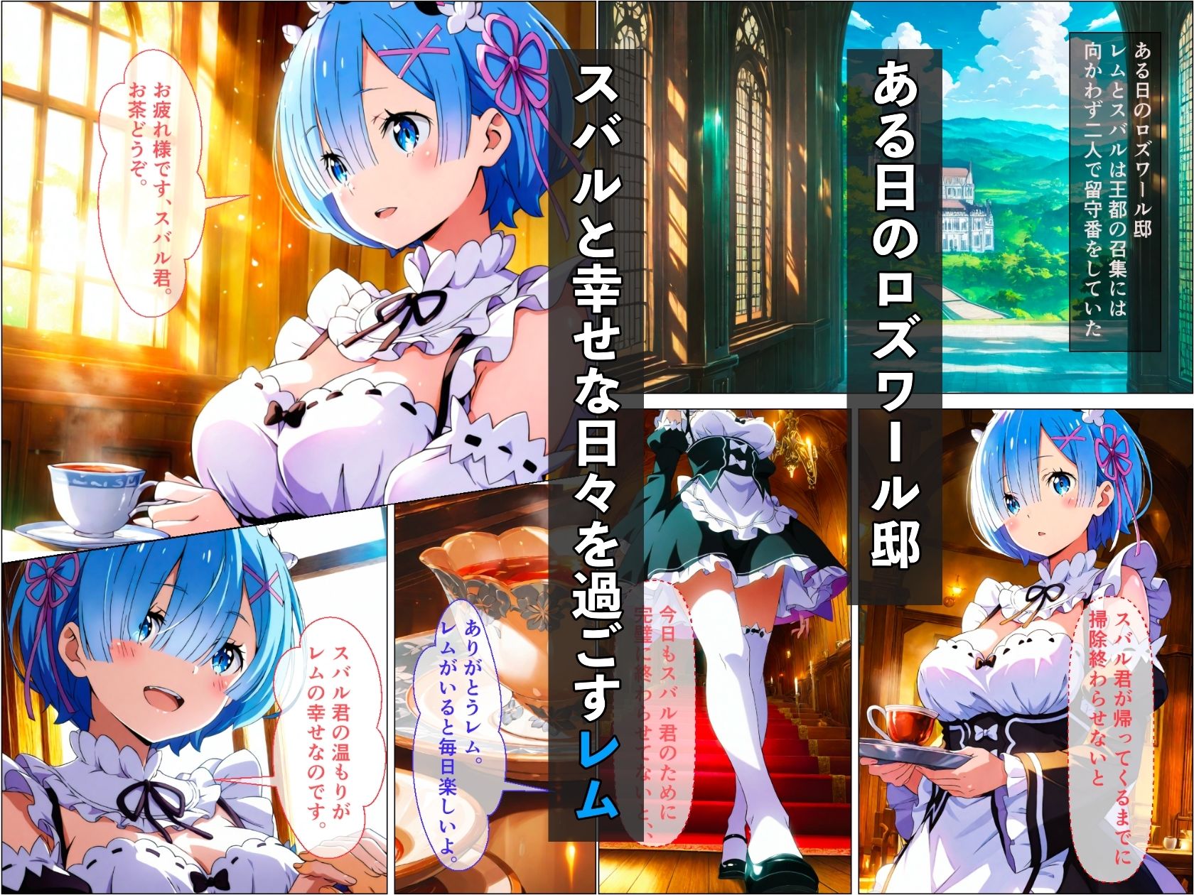 一途なレムがキモ男に弱みを握られて調教されて寝取られる話 サンプル画像1