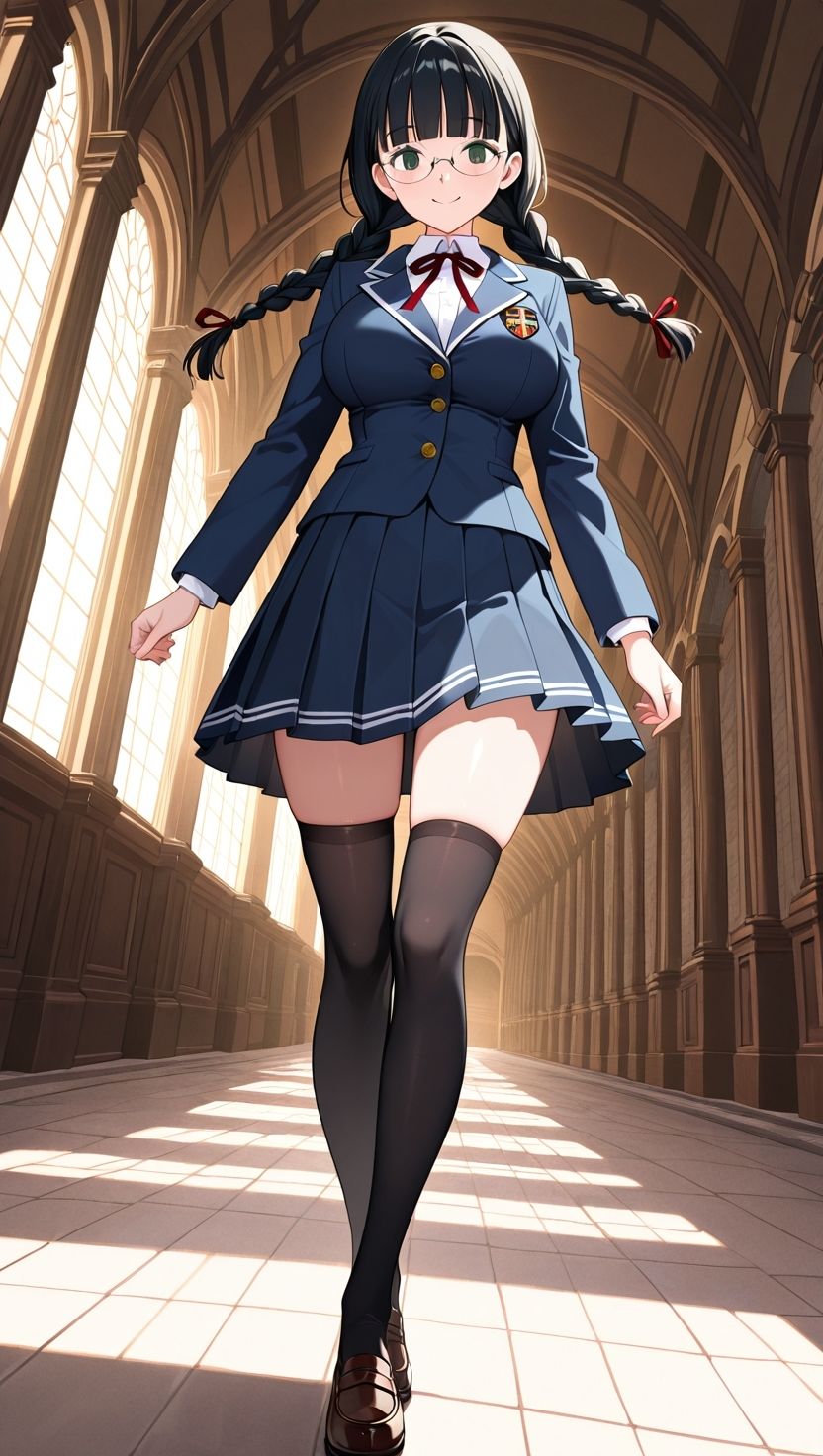 三つ編み優等生妹が兄に犯●れ快楽堕ち サンプル画像1