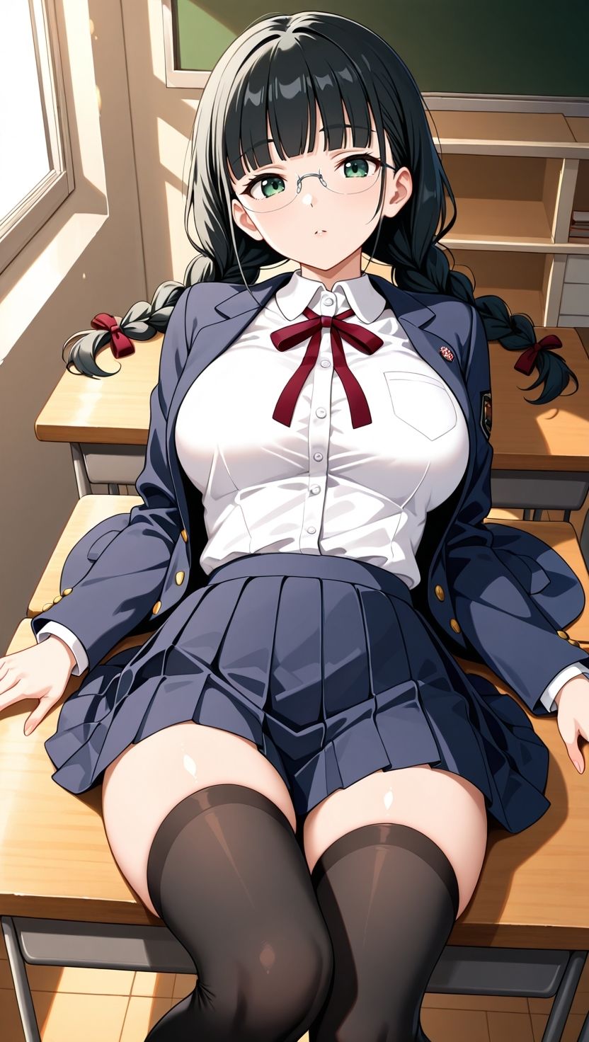 三つ編み優等生妹が兄に犯●れ快楽堕ち サンプル画像4