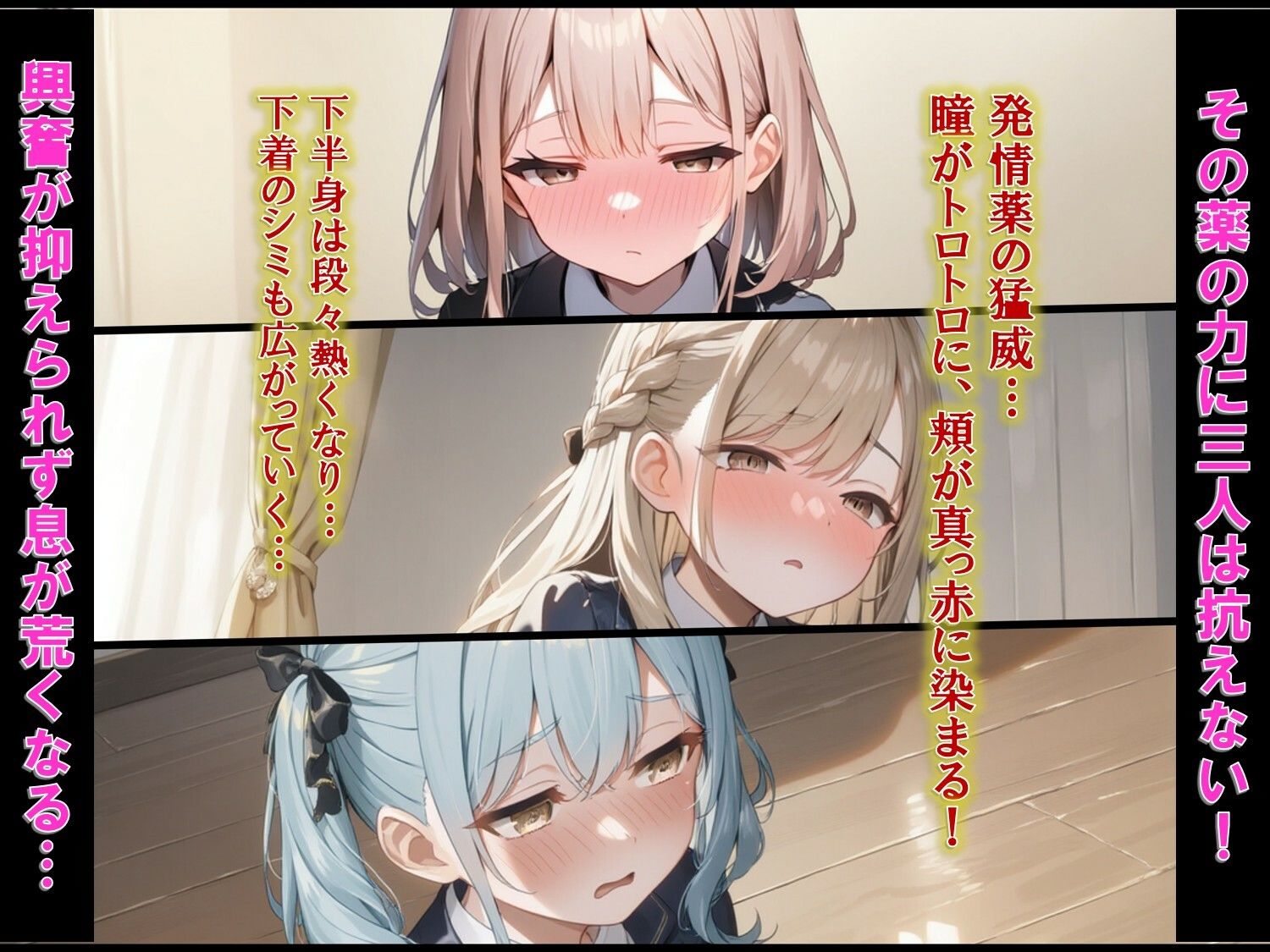 三姉妹改造計画〜アイテム「発情薬」を使用しました 〜 サンプル画像3