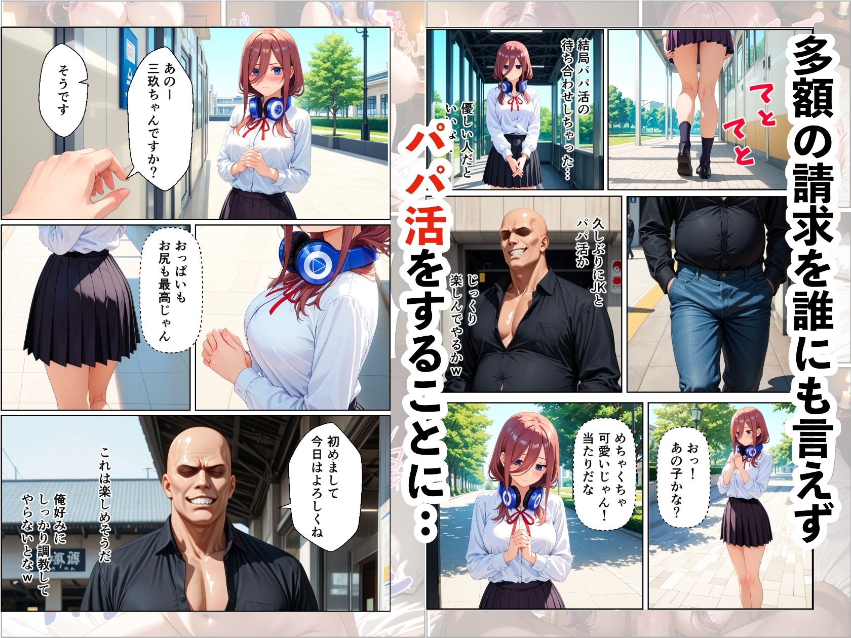 三玖寝取り調教〜パパ活がきっかけでメス堕ち〜 サンプル画像3