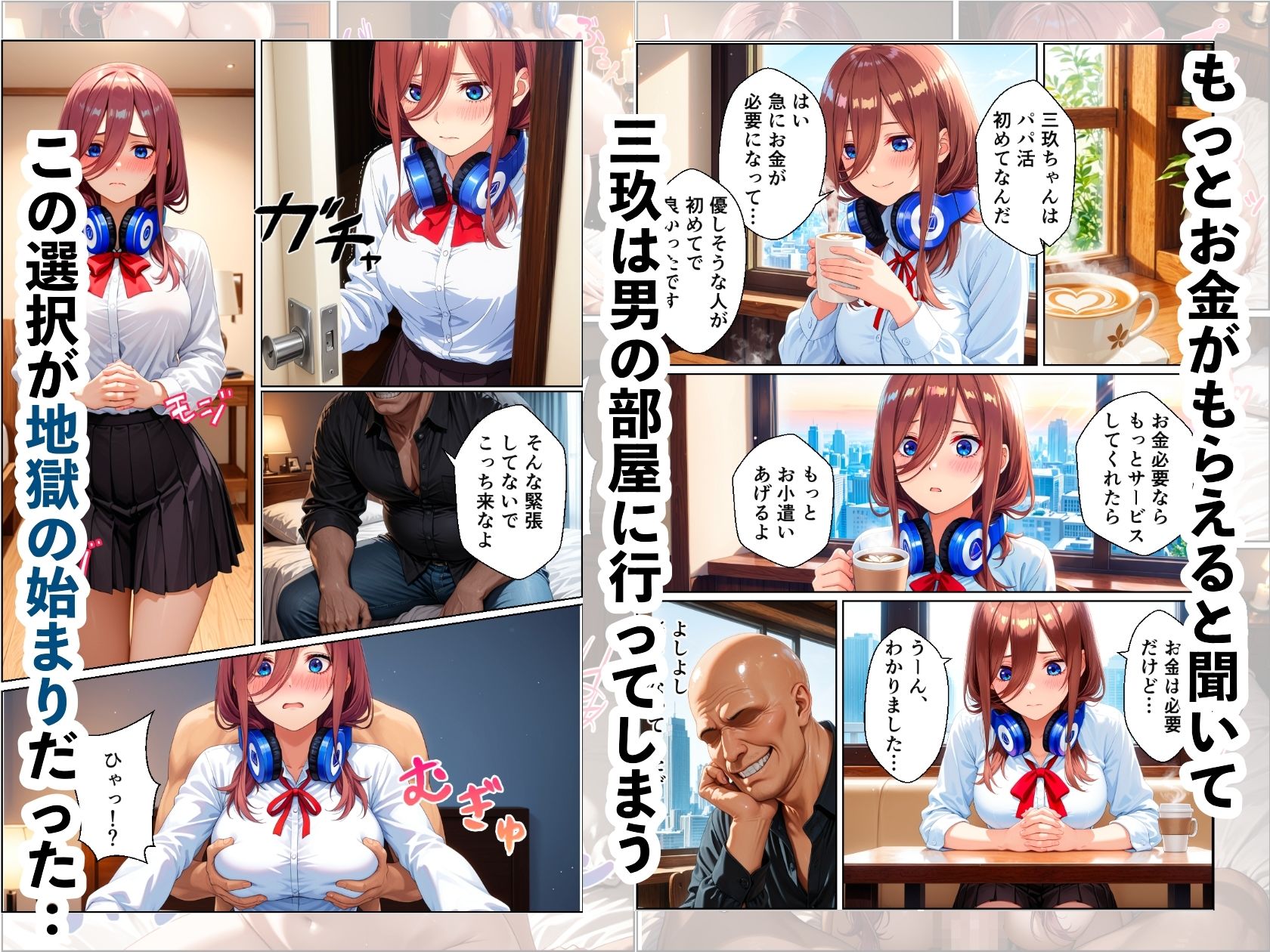 三玖寝取り調教〜パパ活がきっかけでメス堕ち〜 サンプル画像4