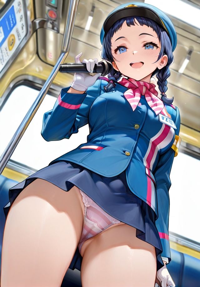 下から失礼しま〜す♪  バスガイド編 サンプル画像1