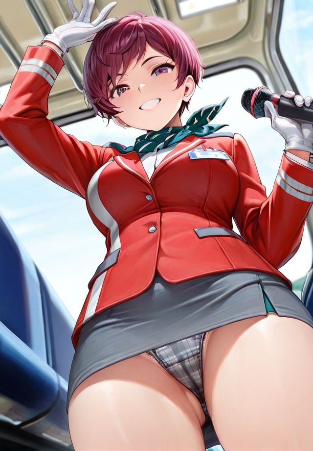 下から失礼しま〜す♪  バスガイド編 サンプル画像2