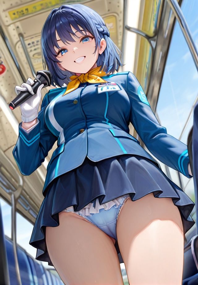 下から失礼しま〜す♪  バスガイド編 サンプル画像4