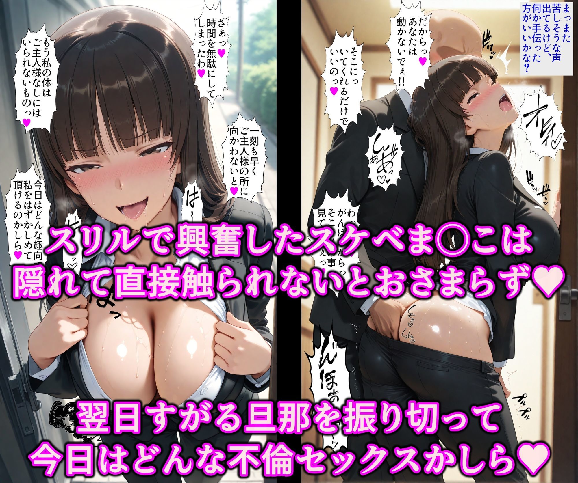 不倫に狂う巨乳ママ！これぞ淫乱西住流！！堅物家元を洗脳魔眼で発情快楽調教！！家族はポイしてコスプレご奉仕エッチ サンプル画像7