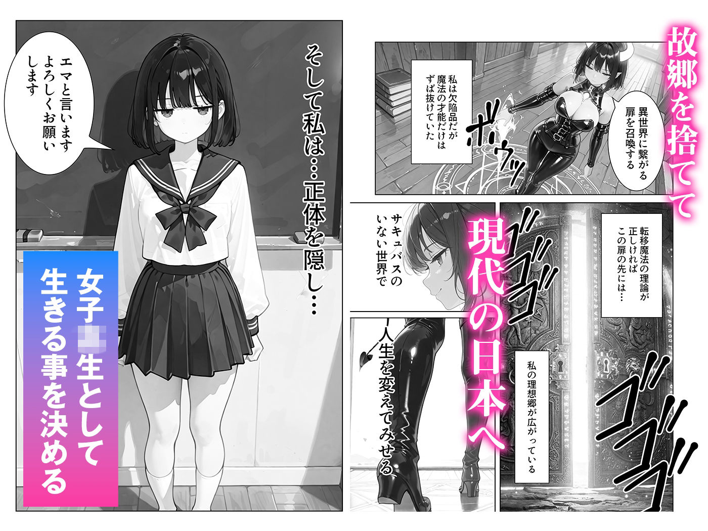 不感症サキュバスは母乳が止まらない。飲んだ相手も止まらない。〜中出しの精子でボテ腹になるまで〜 サンプル画像3