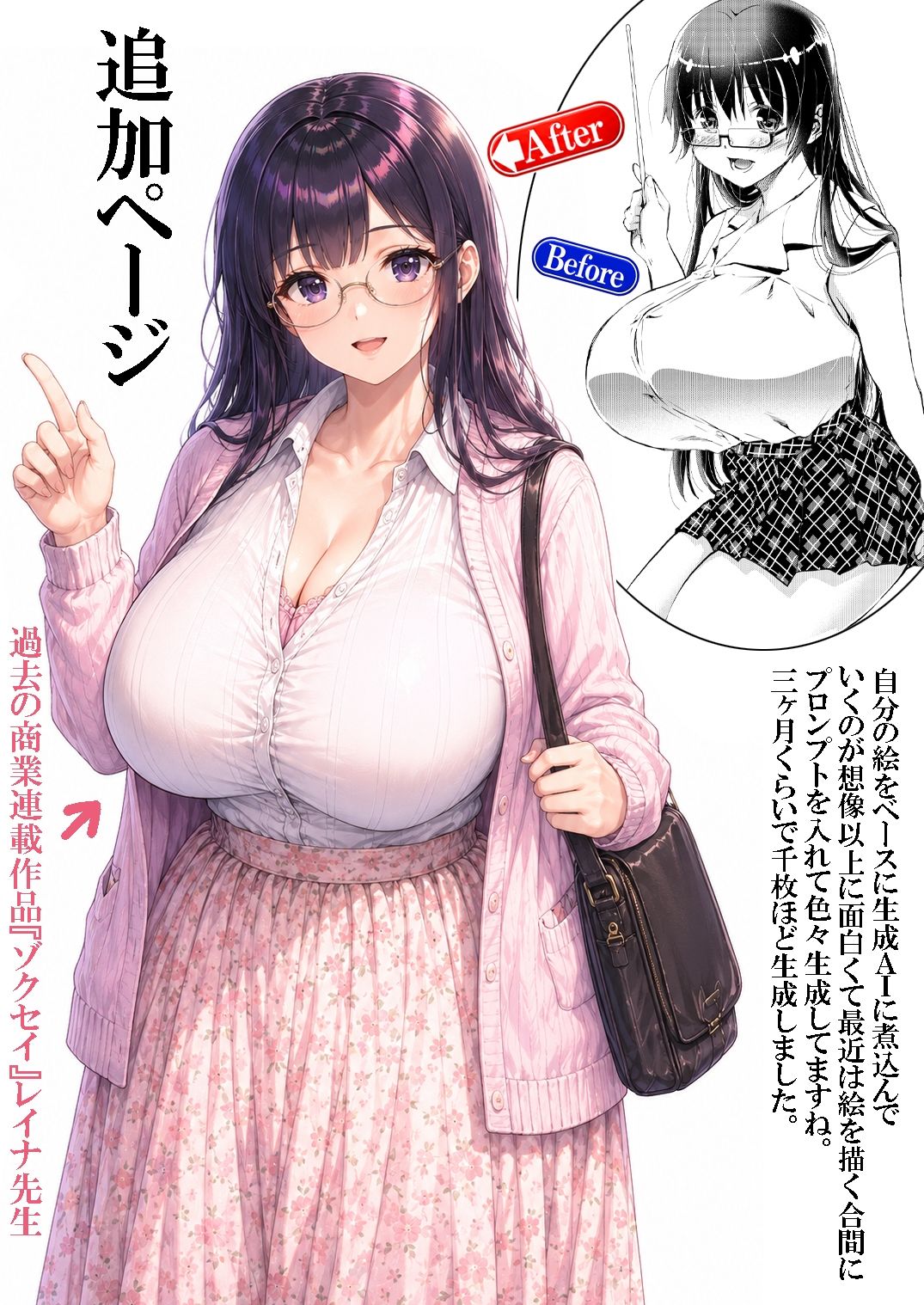 不気味の谷 エイケン作者の絵を生成AIに喰わせてみた 電子版 サンプル画像7