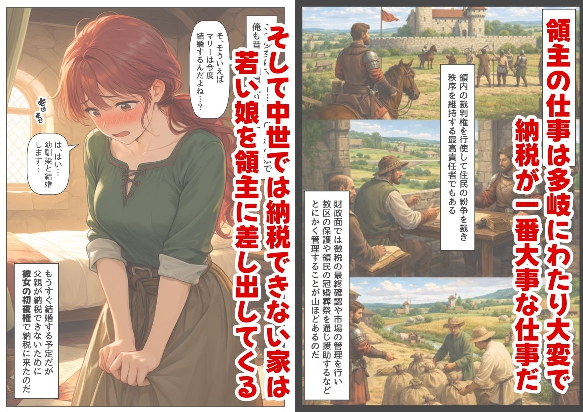 中世領主に転生した俺は、【初夜権】で処女を抱きまくる サンプル画像3