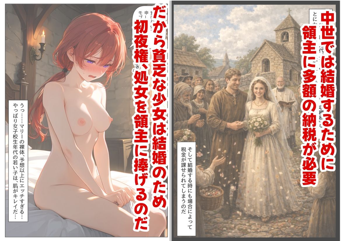 中世領主に転生した俺は、【初夜権】で処女を抱きまくる サンプル画像4