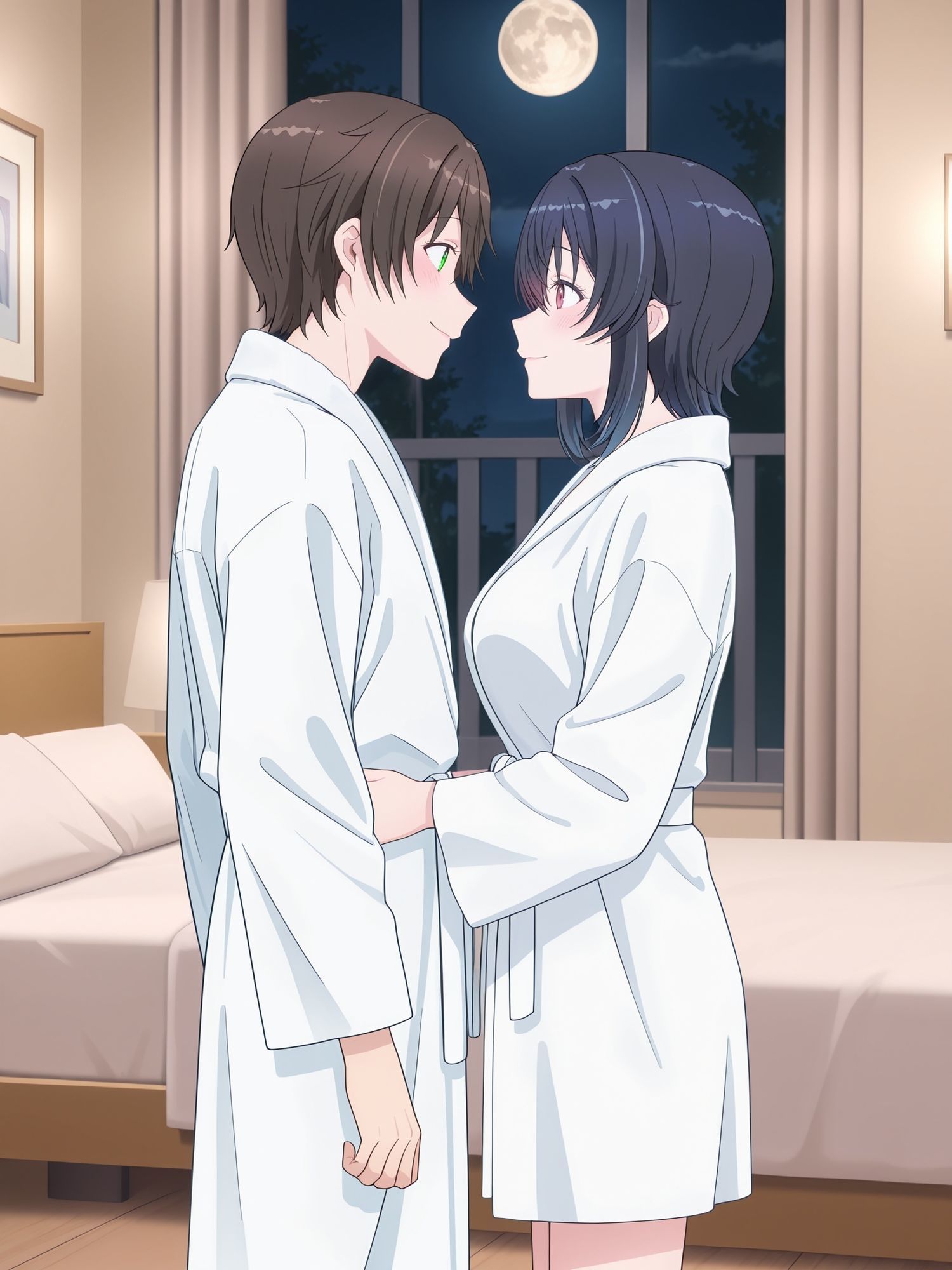 中出しイチャラブセックスした話  朝〇海×前〇真樹  イラスト集  【クラスで〇番目に可愛い女の子と友だちになった】 サンプル画像1