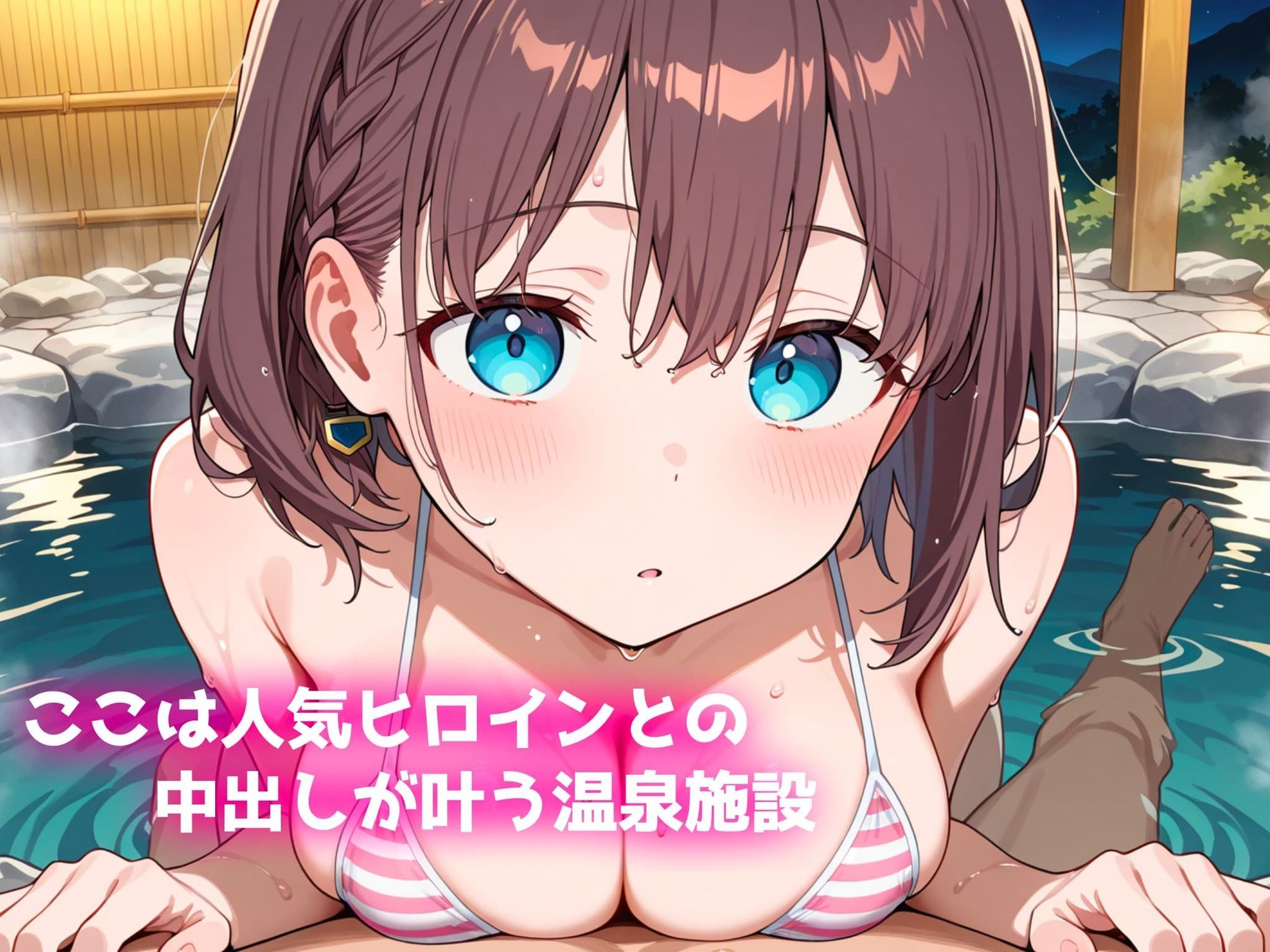 中出し温泉〜ヒロインの湯〜アイちゃん編〜 サンプル画像1