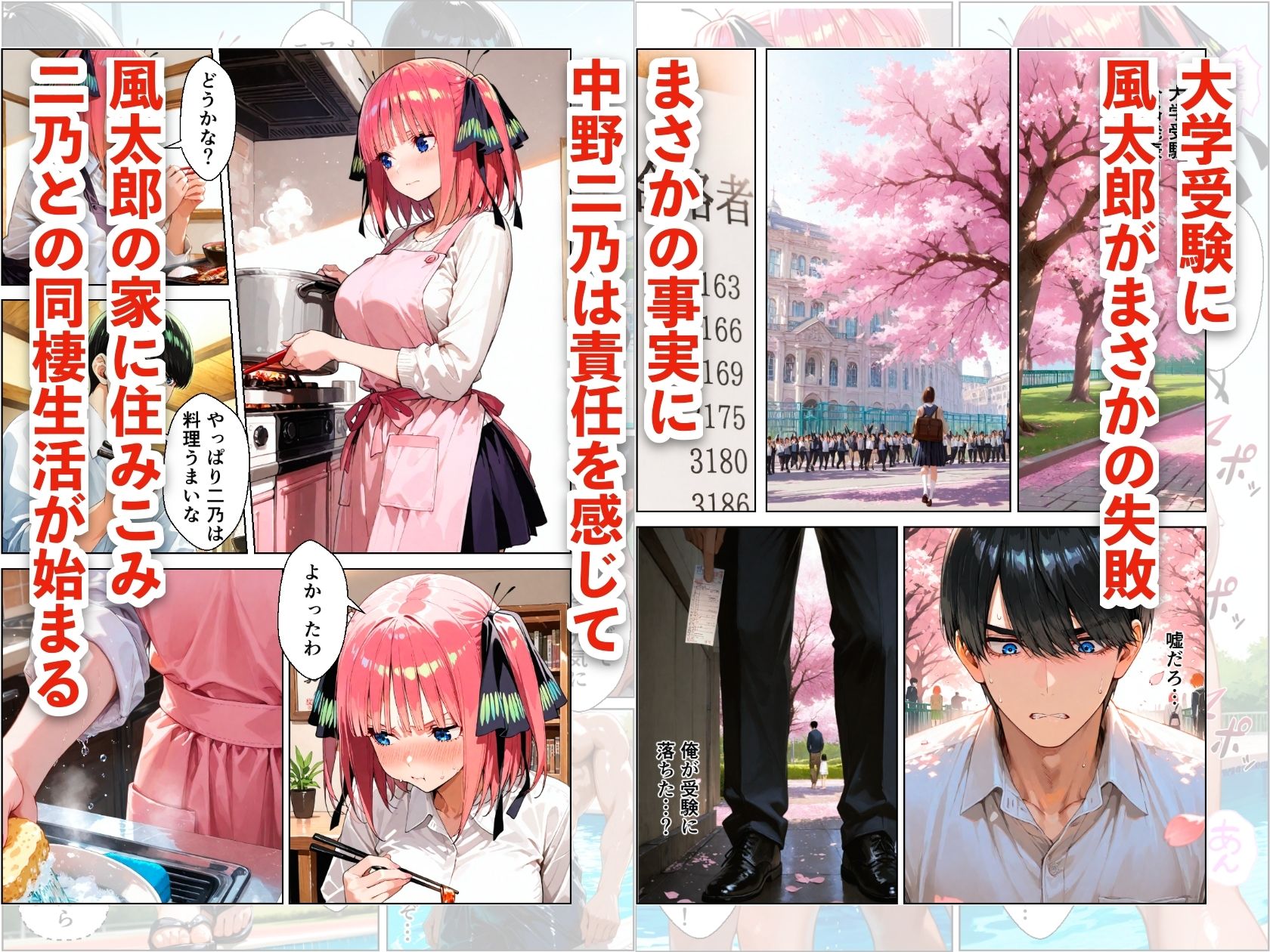 中野二乃とプールでイチャラブデート 中出しHをした話 サンプル画像1