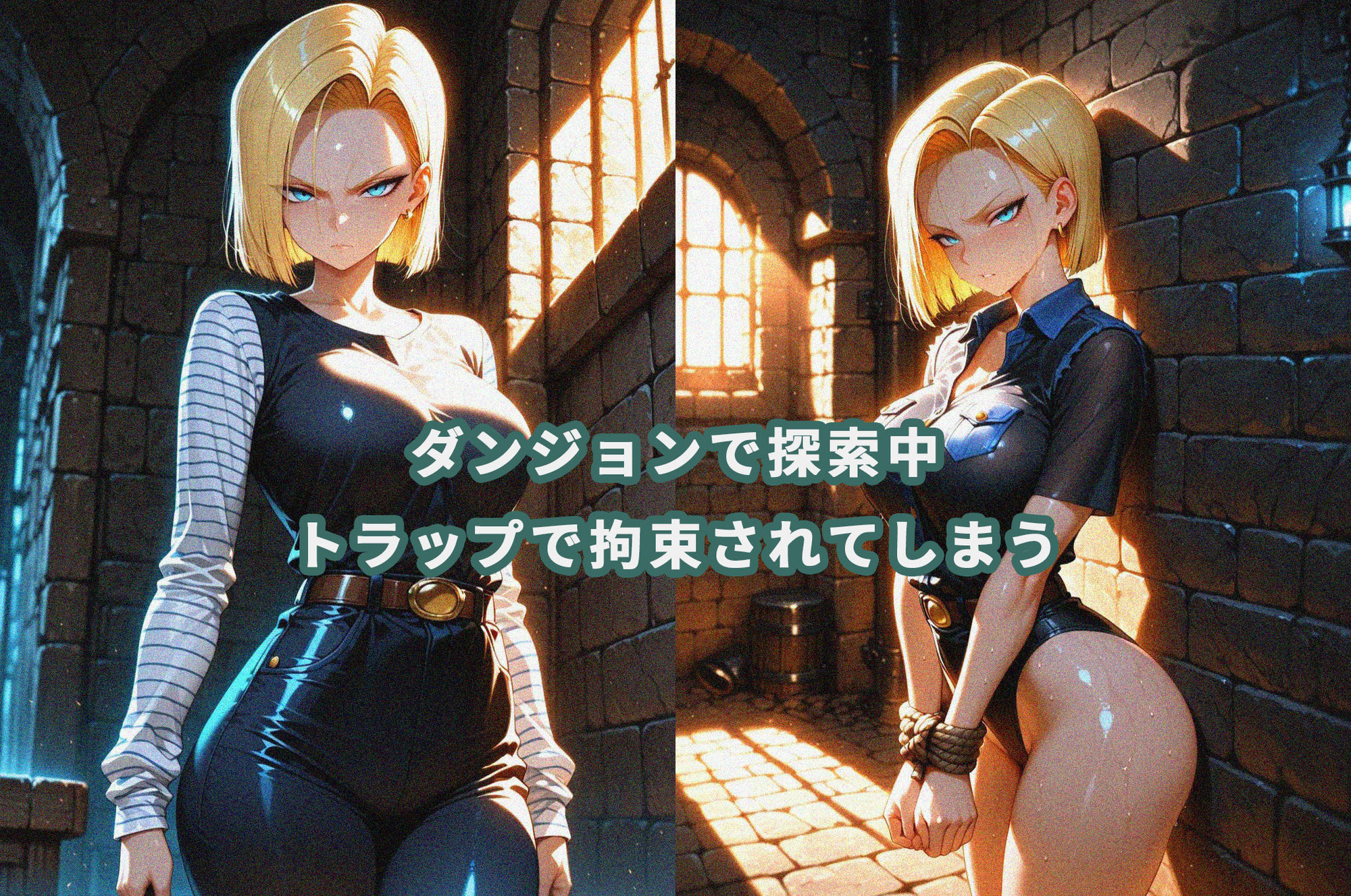 人〇人間18号が研究所で人体改造される（ふたなり・妊娠） サンプル画像1