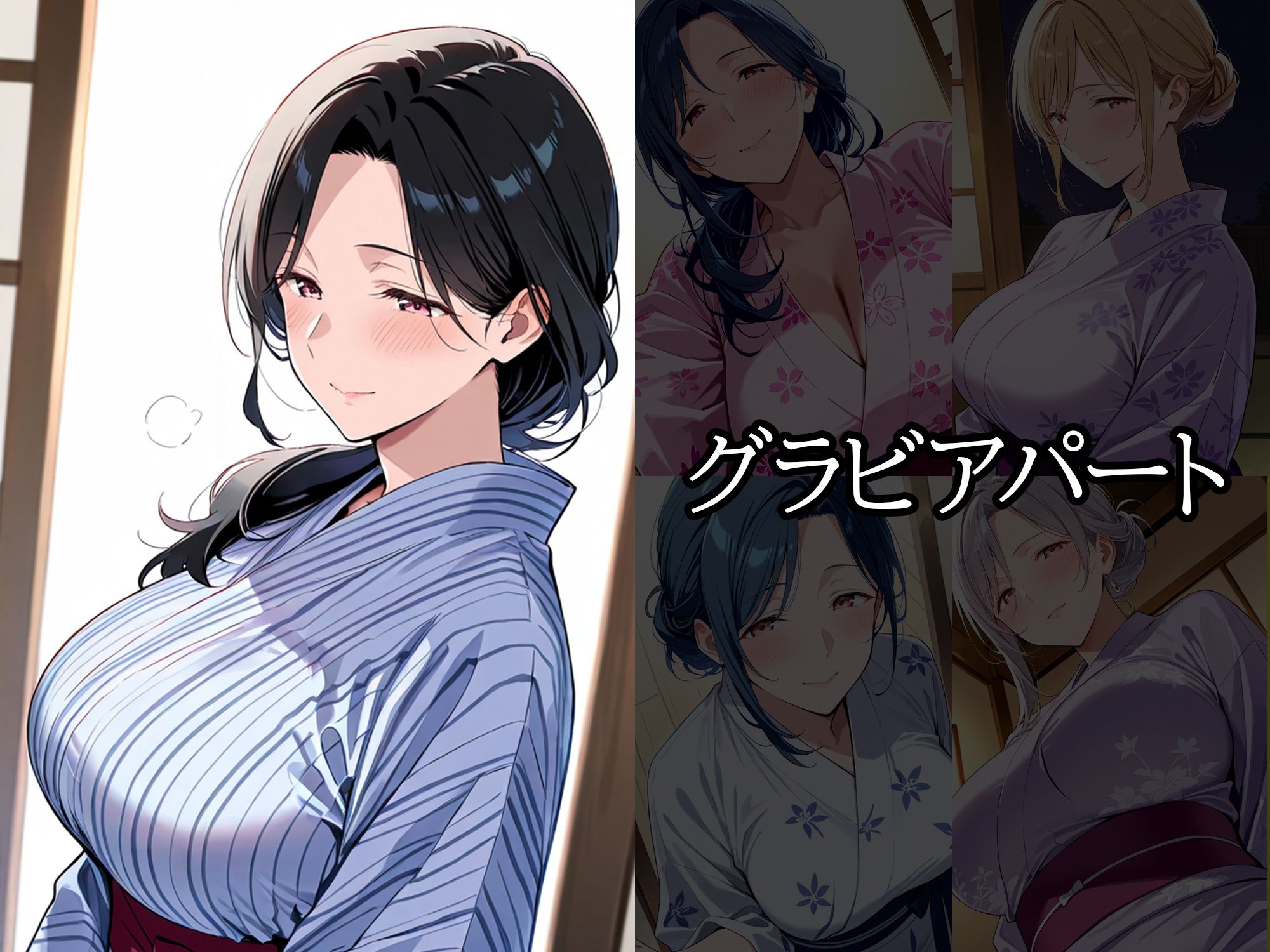人妻 × 浴衣  〜汗ばむ浴衣の誘惑〜 サンプル画像2