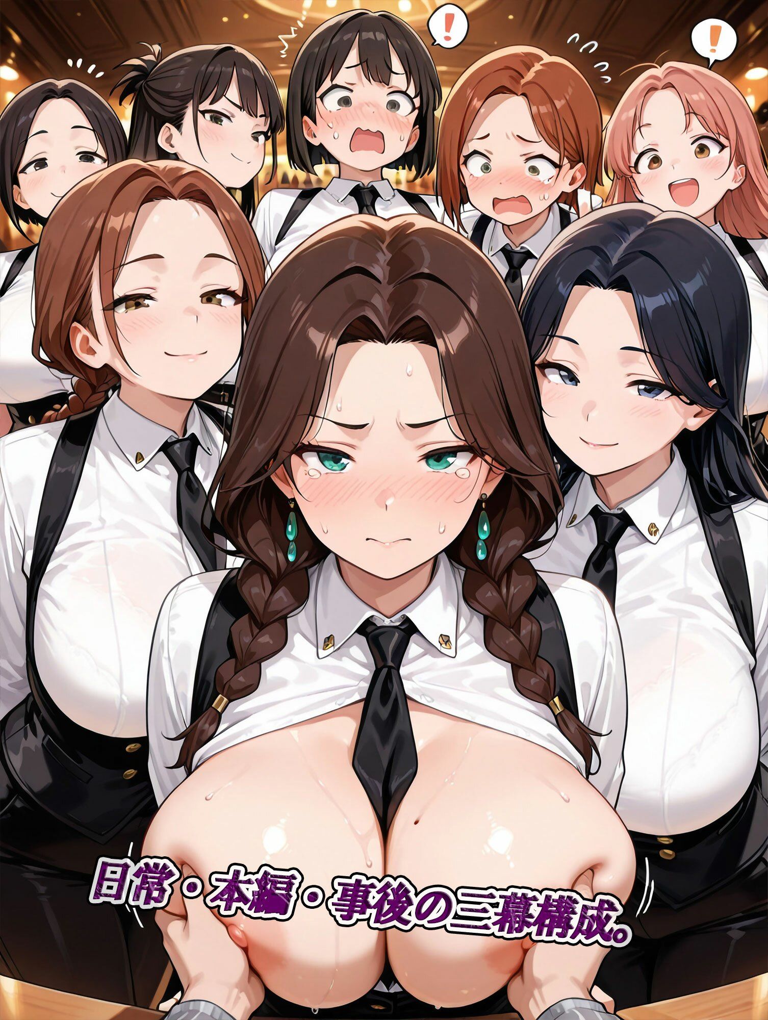 人妻バーテンダー被虐乱交〜男たちに服従し、堕ちていく熟女たち〜 サンプル画像7