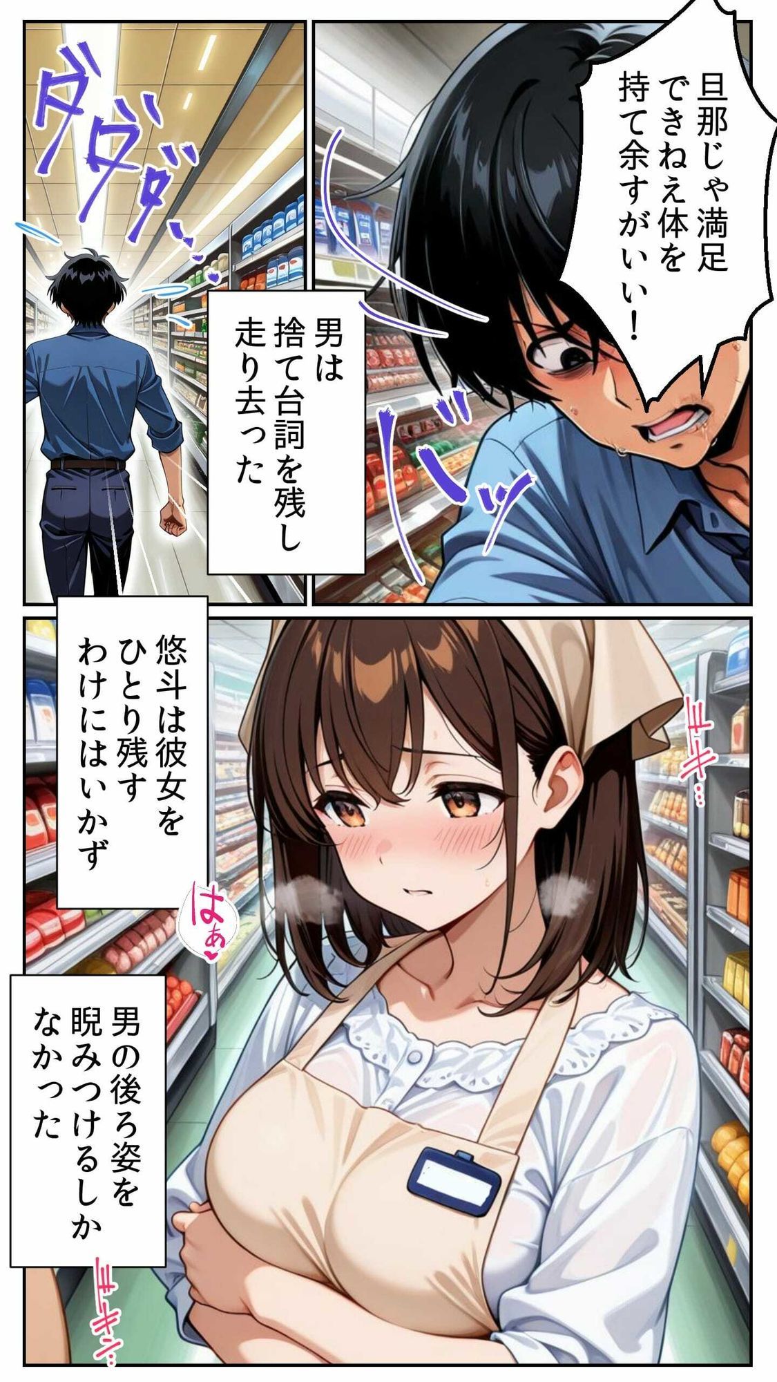 人妻パートさんと禁断の媚薬NTR 〜20歳の若妻がスーパーで乱れる午後〜 サンプル画像5