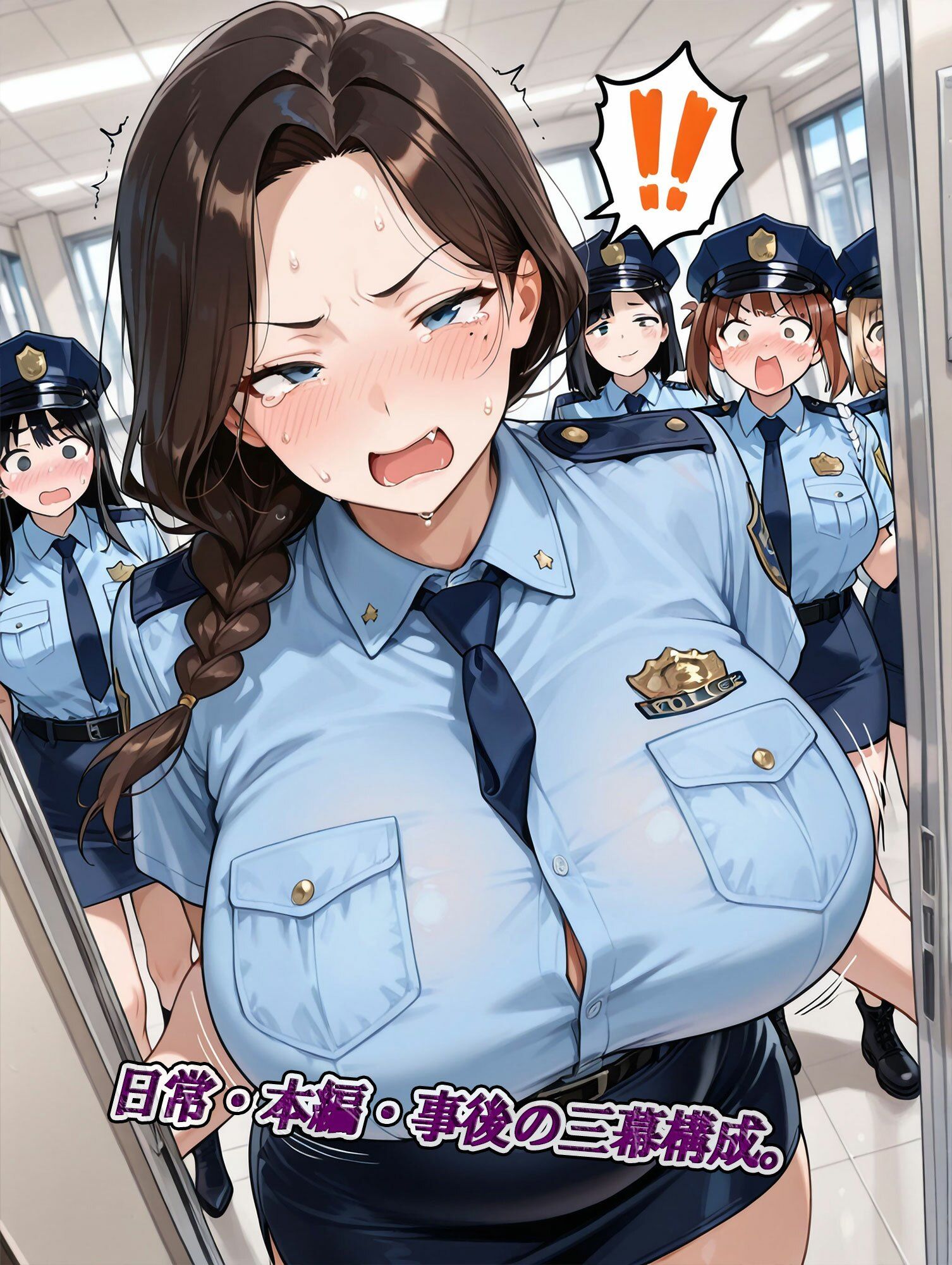 人妻ミニスカポリス被虐乱交〜男たちに服従し、堕ちていく熟女たち〜 サンプル画像7