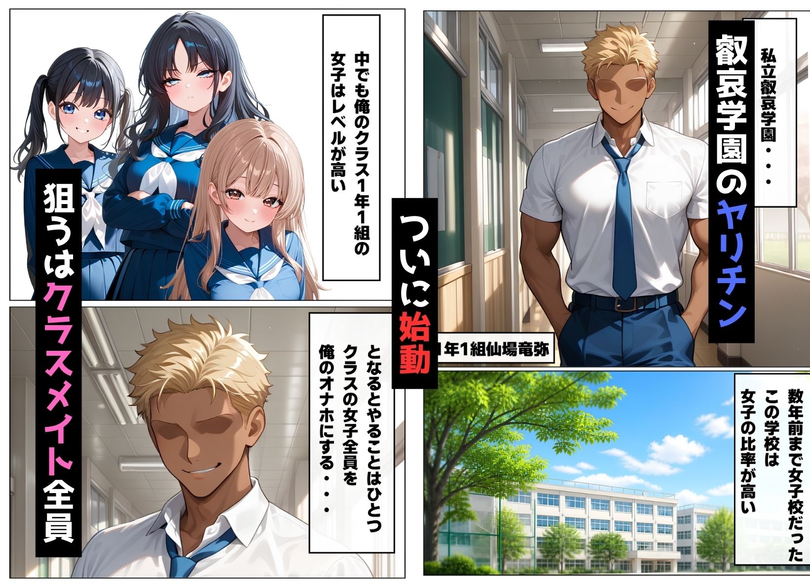 仙場の野望〜クラスの女子を全員俺のモノにするまで〜 サンプル画像1