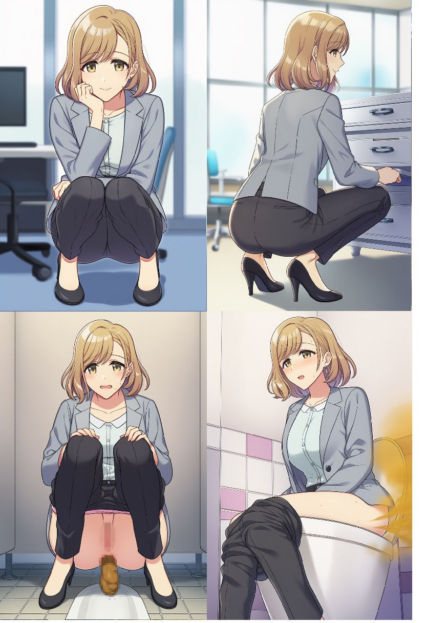 会社員女性達のオナラ・排便シチュエーション サンプル画像2