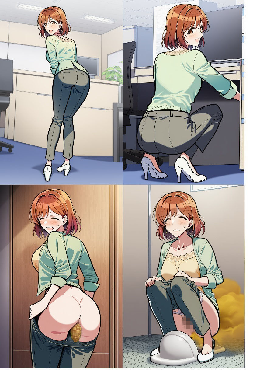 会社員女性達のオナラ・排便シチュエーション サンプル画像3