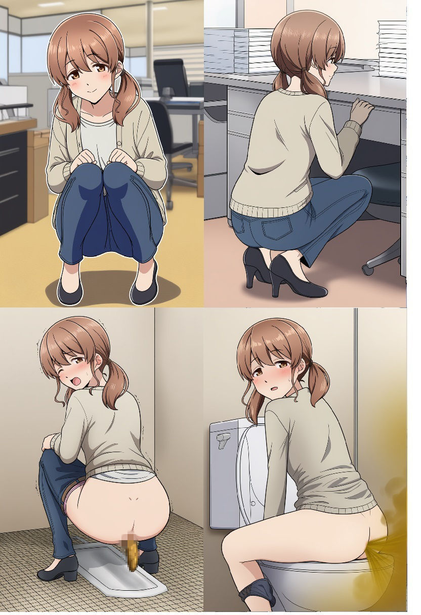 会社員女性達のオナラ・排便シチュエーション サンプル画像4