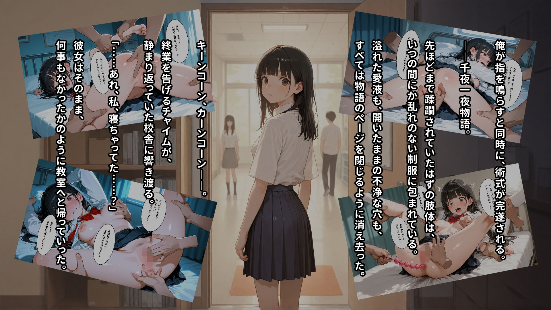 体育の授業をサボっただけなのに突然現れた卑猥な指先に全身を弄ばれて何回イってもやめてもらえない女の子 サンプル画像9