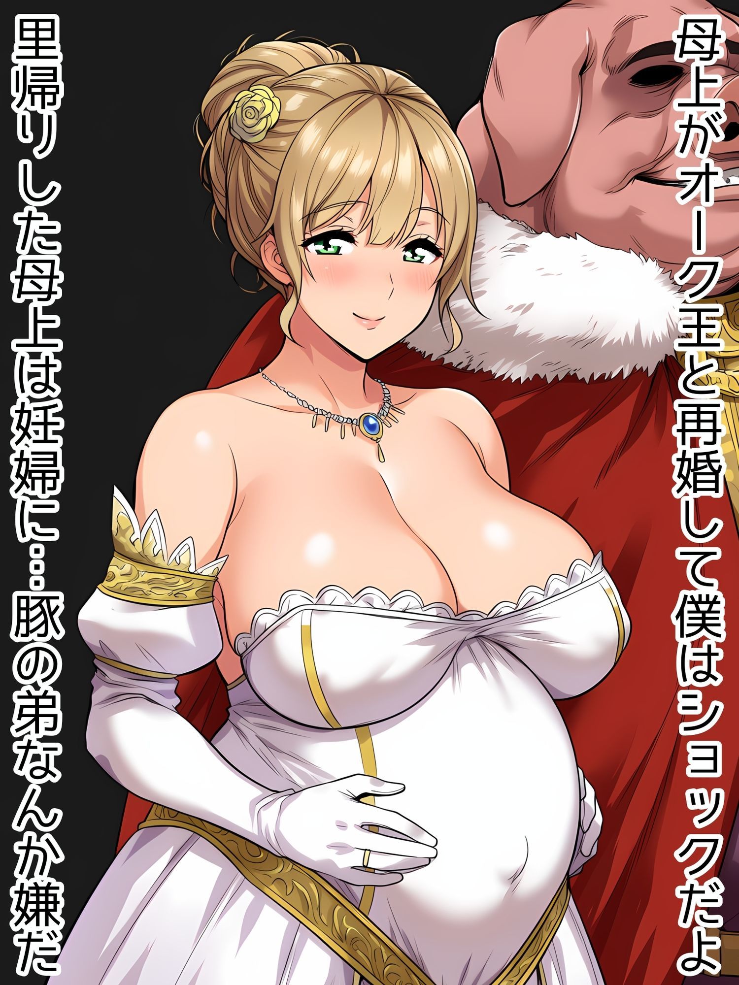 何が出るかな？托卵妊婦イラスト集（黒人虫型BOWゴブリン豚オークにボテ腹不倫NTR妊娠確定断面図）＆借金社長お母さん（変態スポンサー達に公開種付け＆出産ショー） サンプル画像6