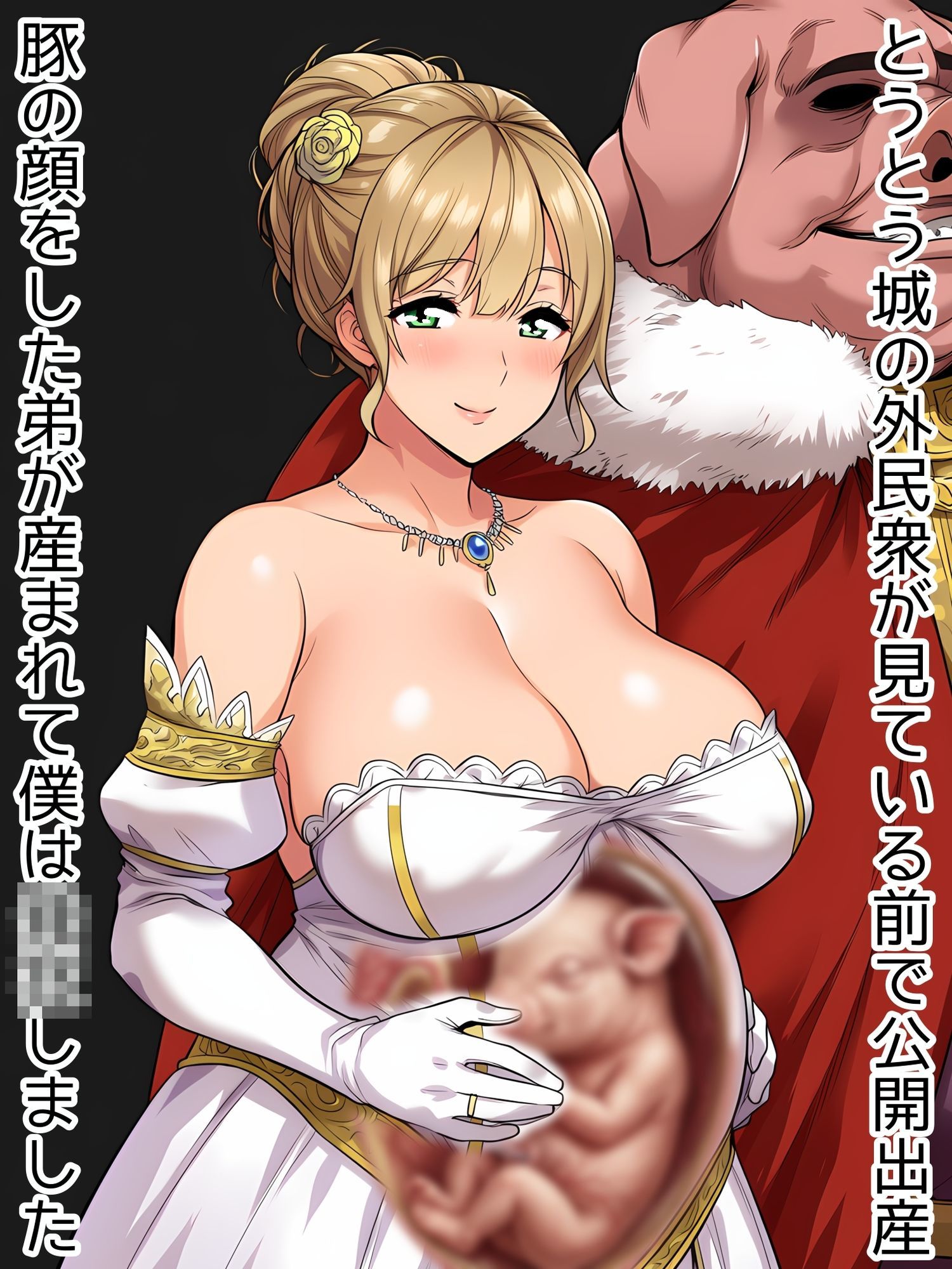 何が出るかな？托卵妊婦イラスト集（黒人虫型BOWゴブリン豚オークにボテ腹不倫NTR妊娠確定断面図）＆借金社長お母さん（変態スポンサー達に公開種付け＆出産ショー） サンプル画像7