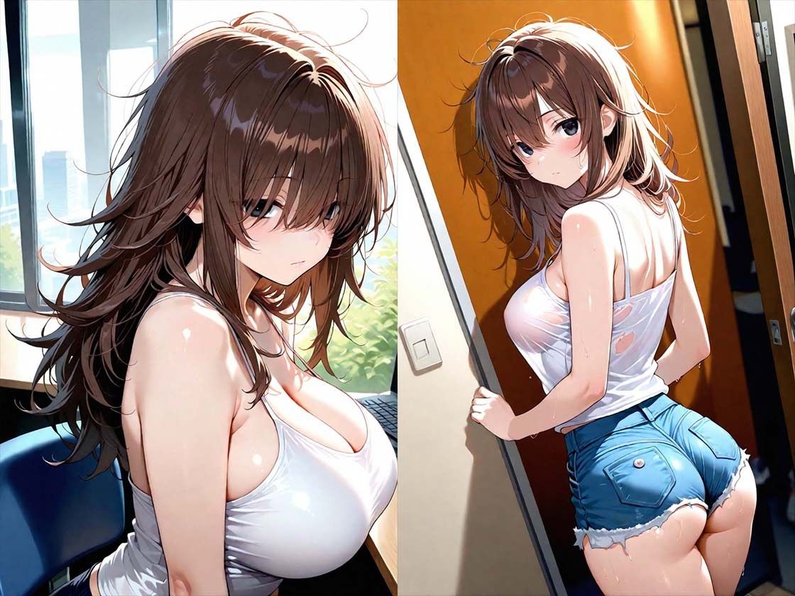 保護申請に来た無防備なバツイチ美人を中出し孕ませセックスする話 サンプル画像1