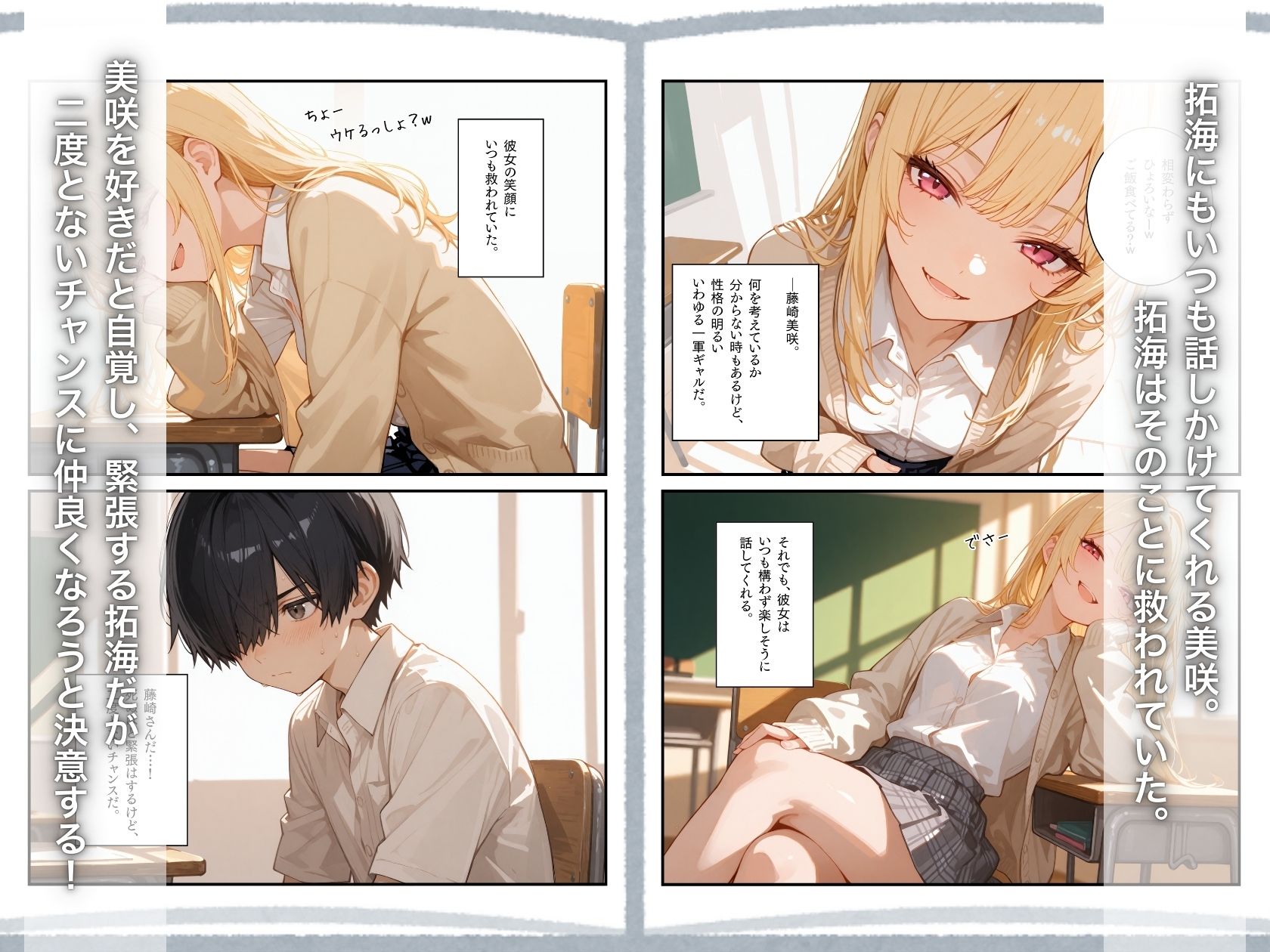 修学旅行2―好きだった一軍ギャルに、女子部屋に誘われ迫られた話。 サンプル画像2